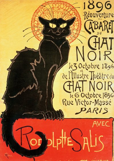 Réouverture du Chat Noir Cabaret, 1896 - Théophile Alexandre Steinlen